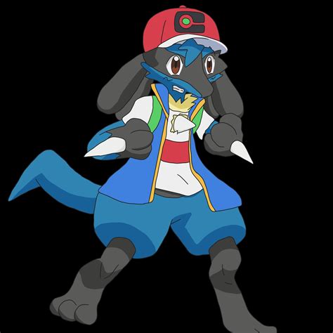 ash's lucario|ash lucario form.